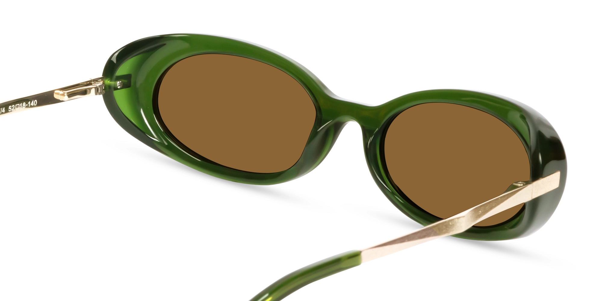 Forest Green Frame With Brown Tint Sunglasses-5
