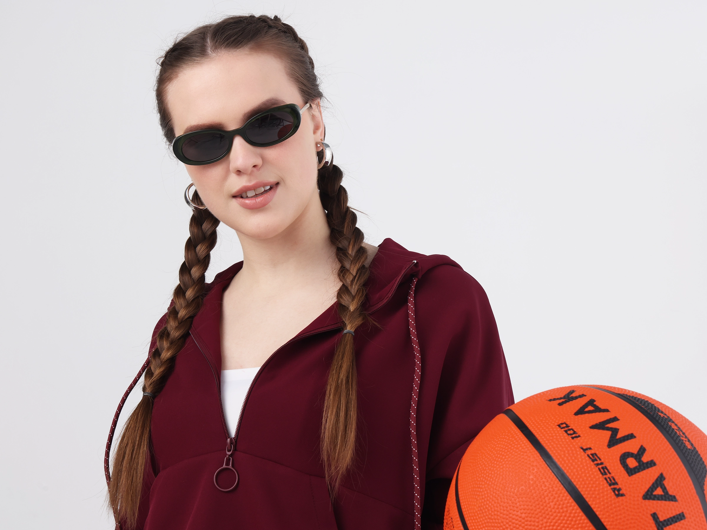 Forest Green Frame With Brown Tint Sunglasses-54