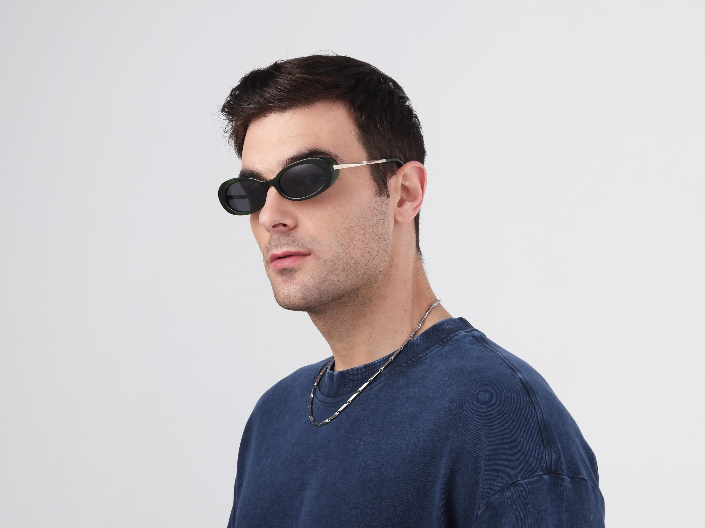 Forest Green Frame With Brown Tint Sunglasses-41