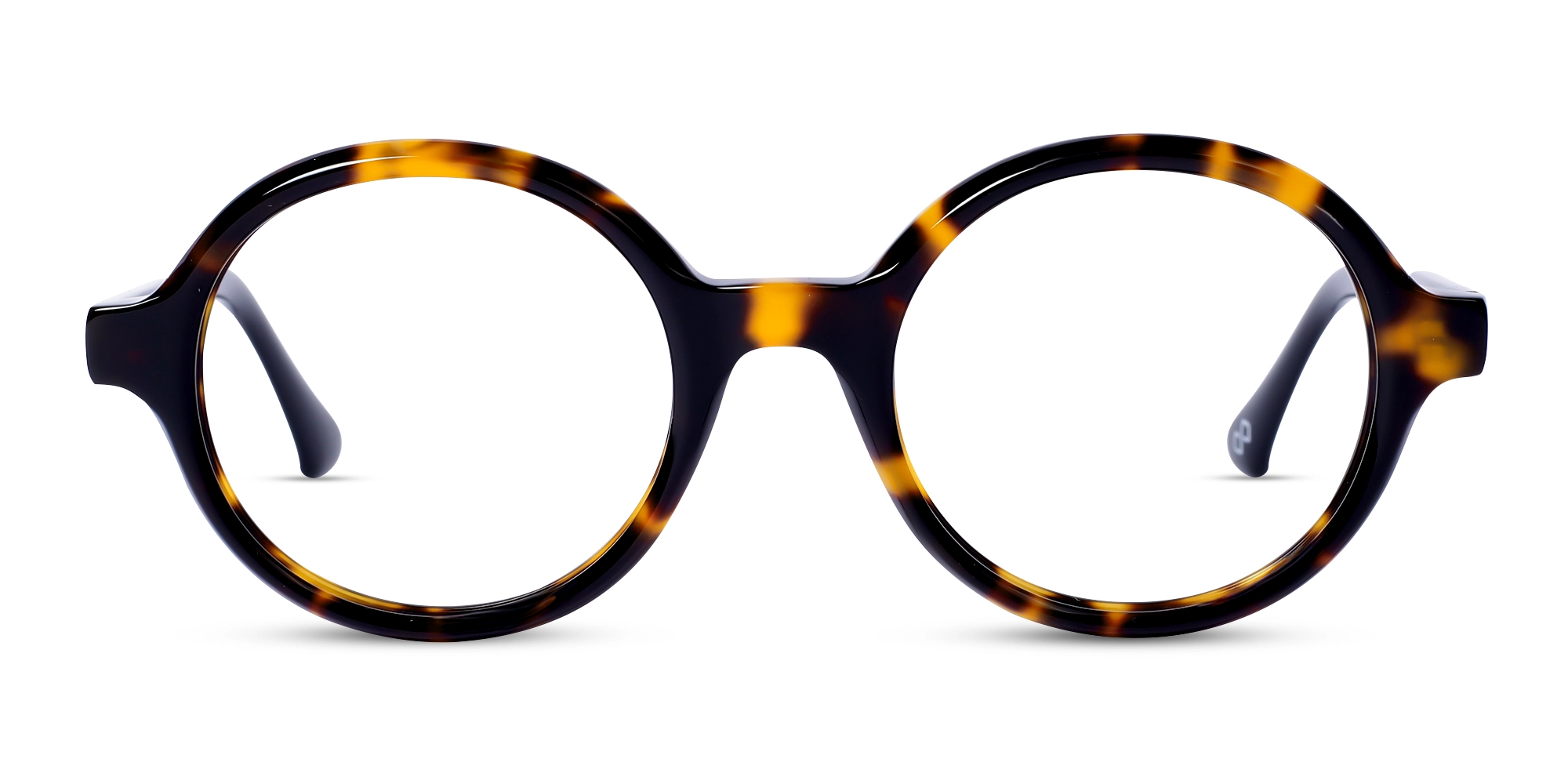 Tortoise Round Full-Rim Acetate Glasses
