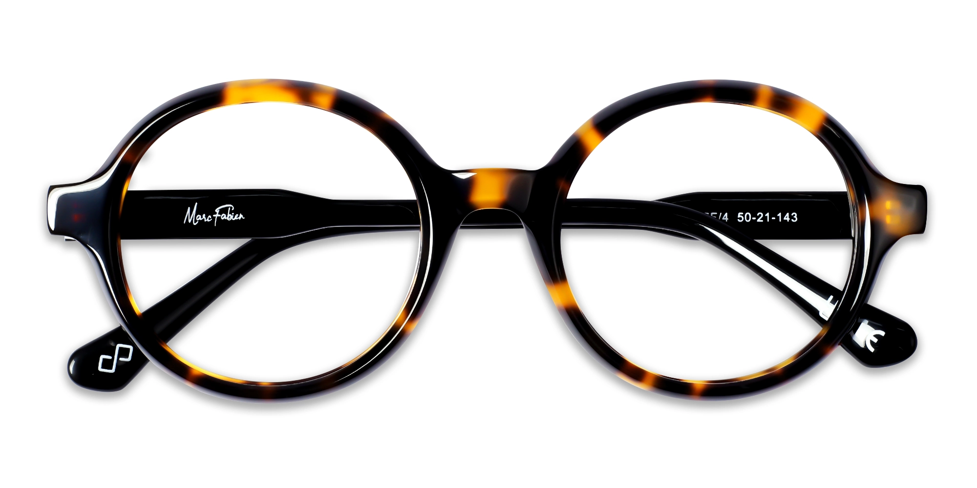 Tortoise Round Full-Rim Acetate Glasses