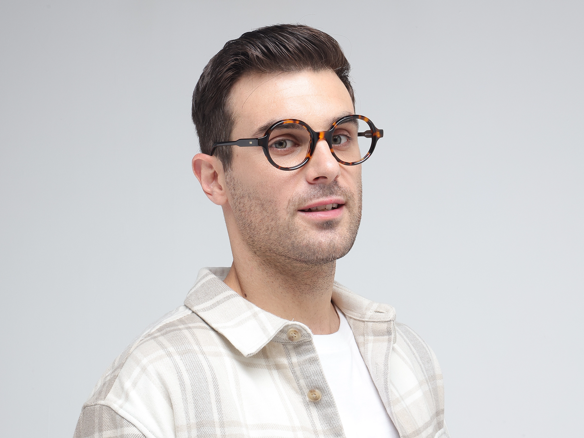 Tortoise Round Full-Rim Acetate Glasses