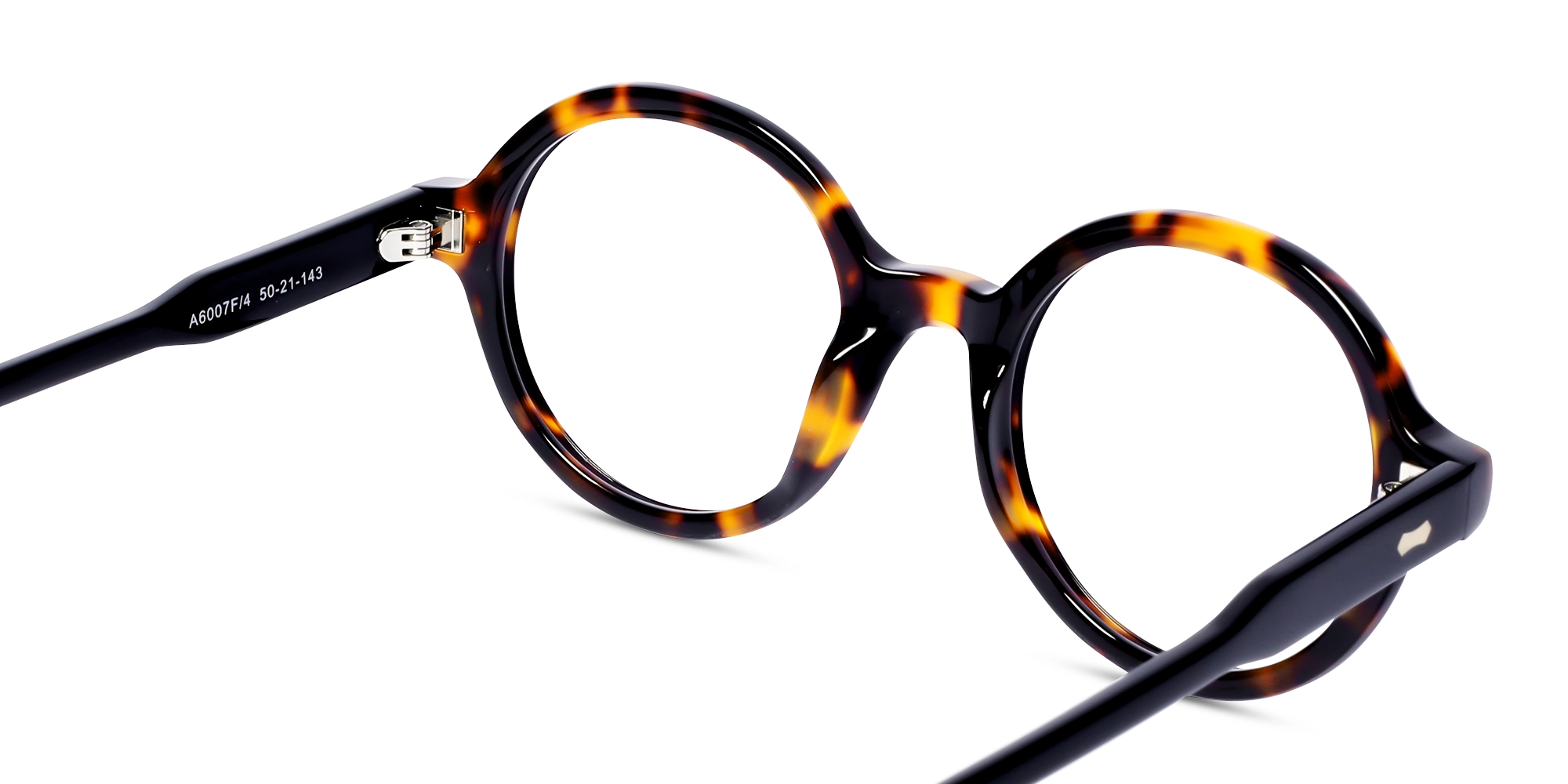 Tortoise Round Full-Rim Acetate Glasses