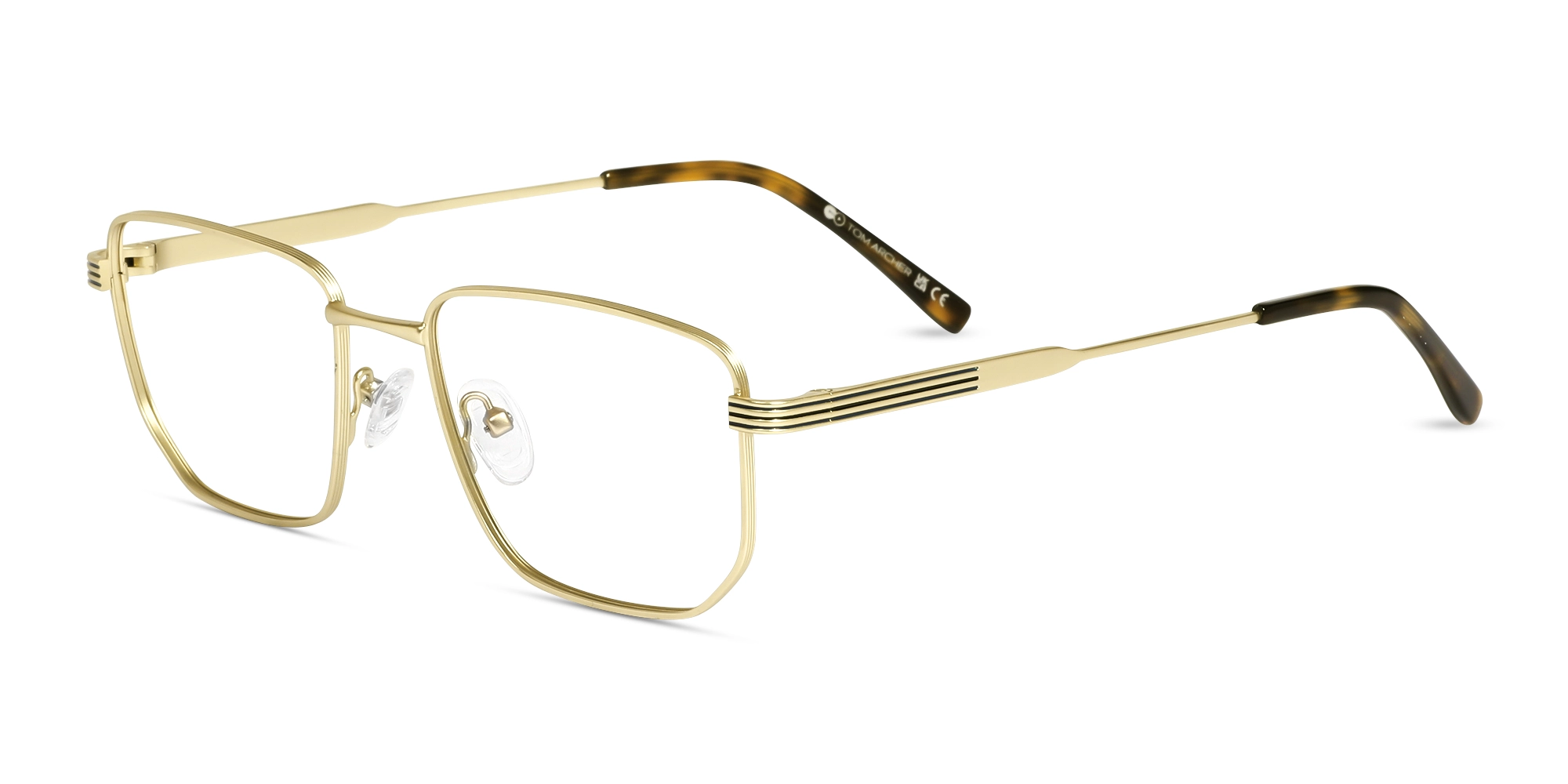 Matte Gold Geometric Glasses Matte Gold Geometric Glasses