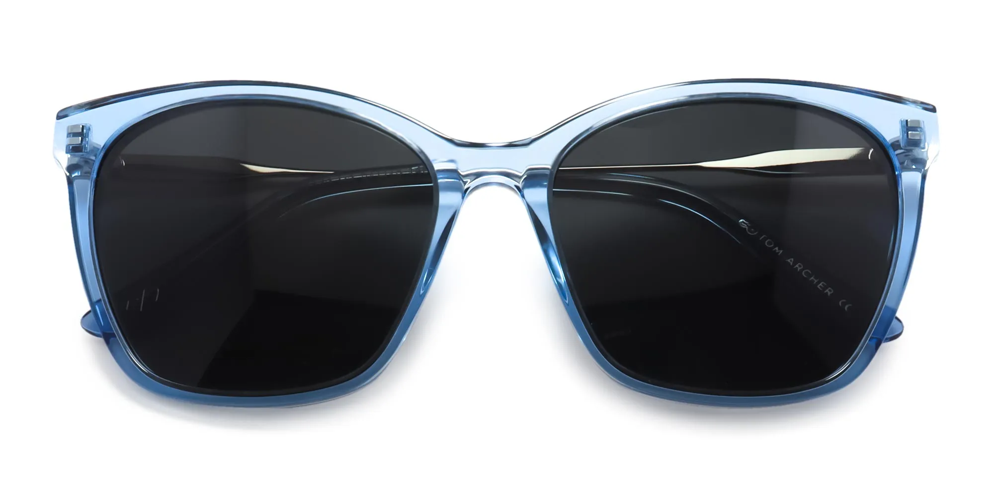 Light Blue Cat Eye Sunglasses-2