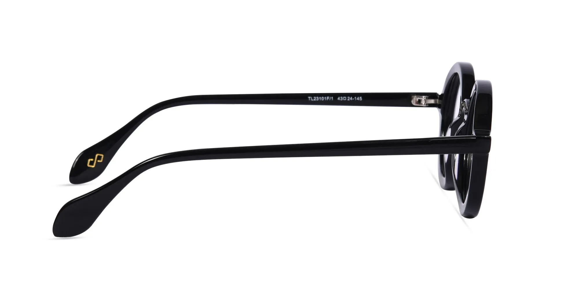 Small Round Black Glasses-2