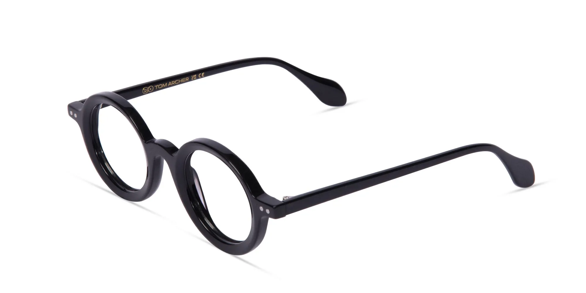 Small Round Black Glasses-2