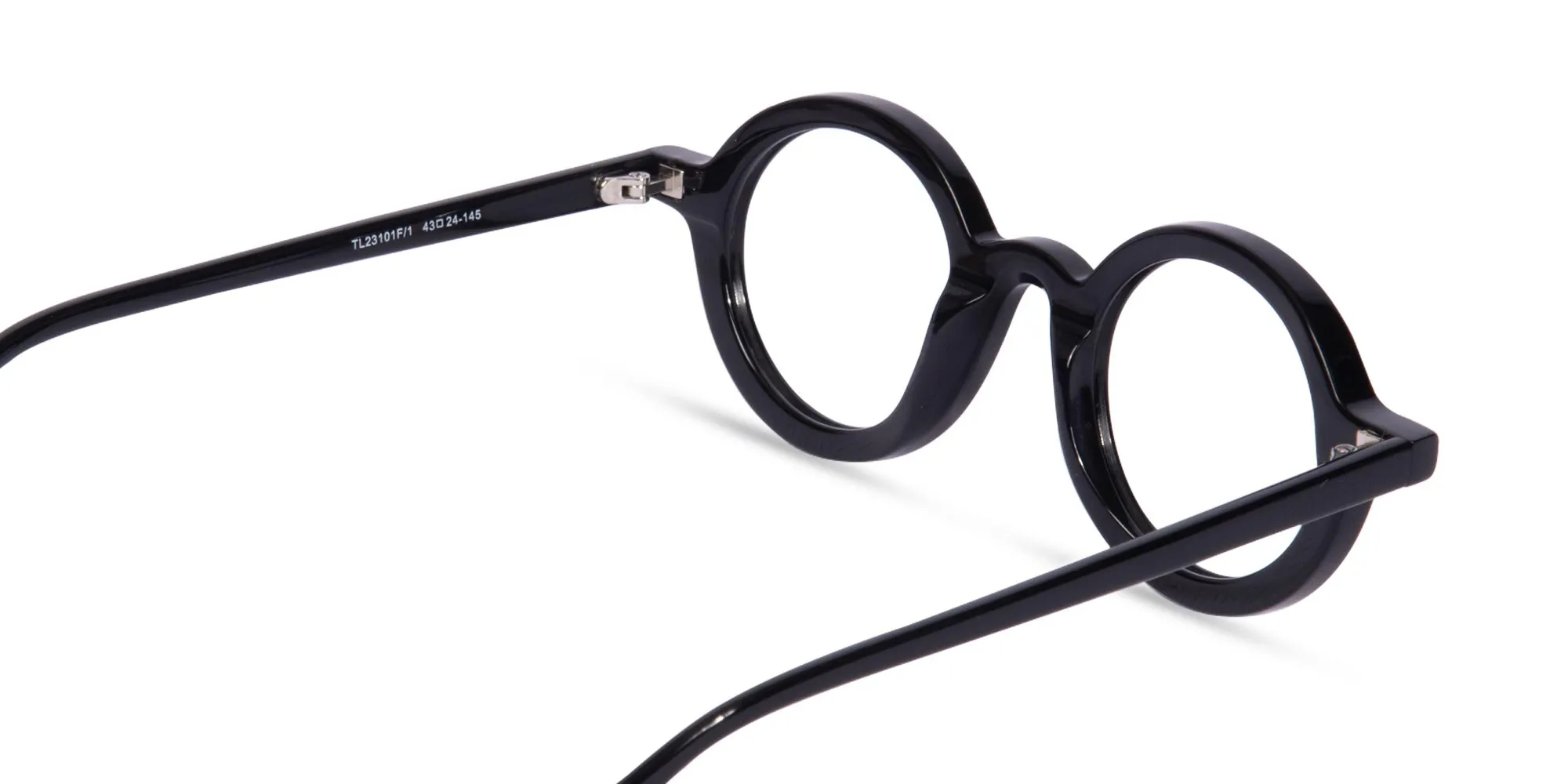 Small Round Black Glasses-2