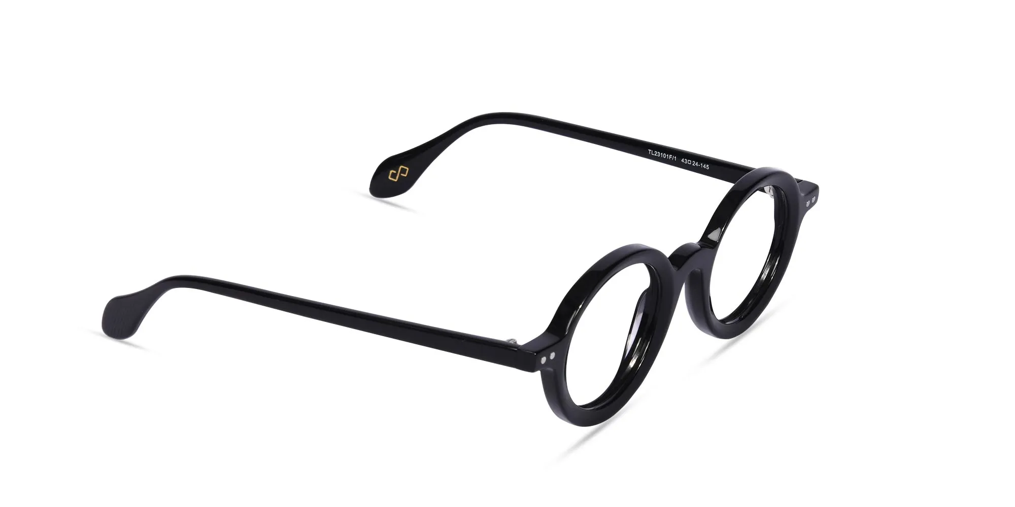 Small Round Black Glasses-2