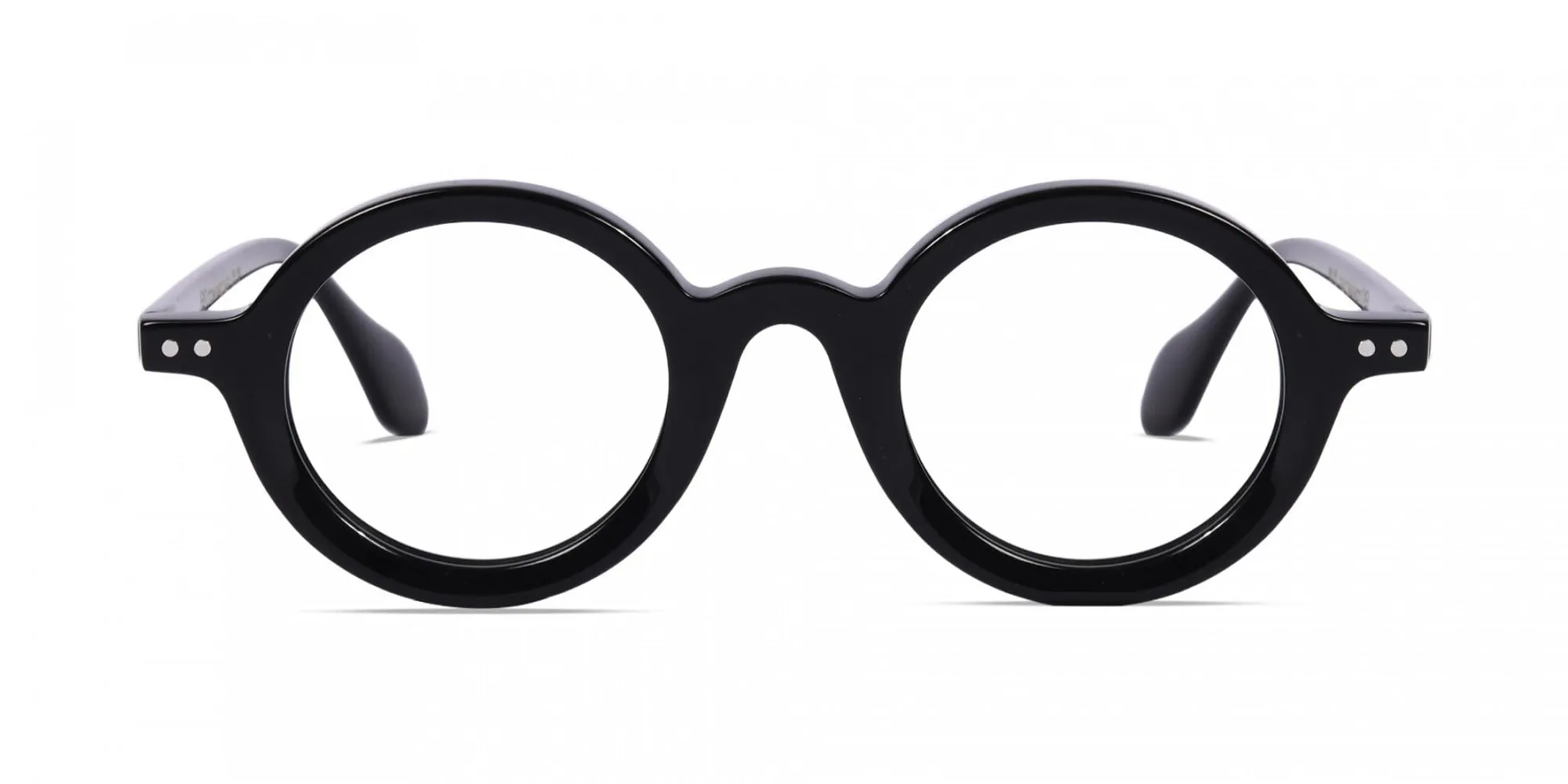 Small Round Black Glasses-2