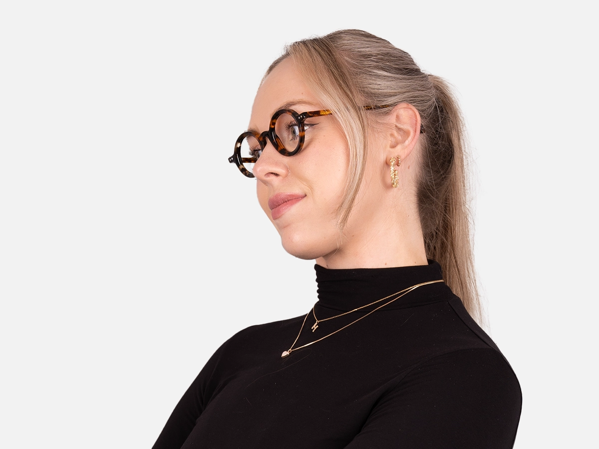 Small Round Tortoise Shell Frames-55