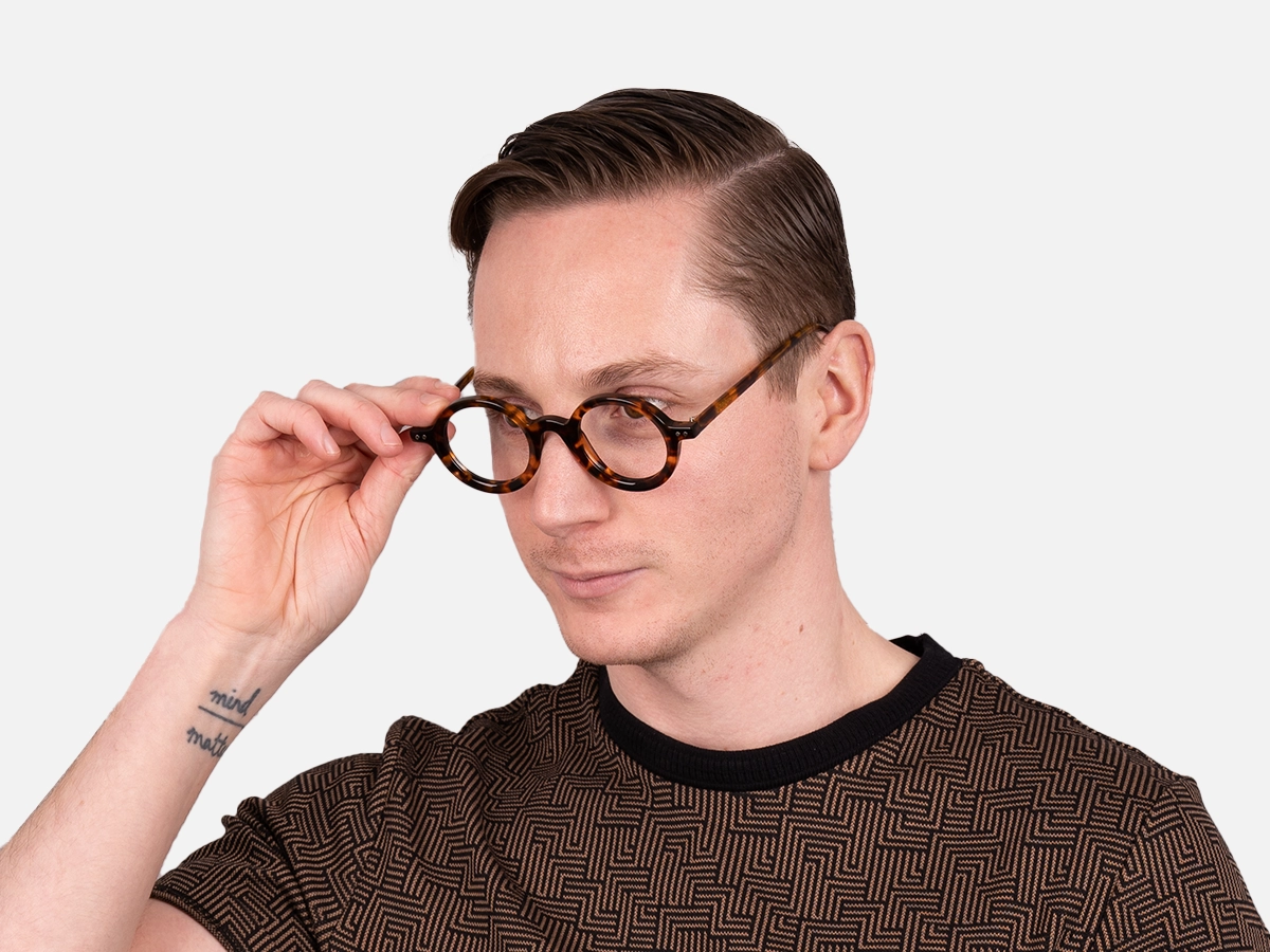 Small Round Tortoise Shell Frames-42