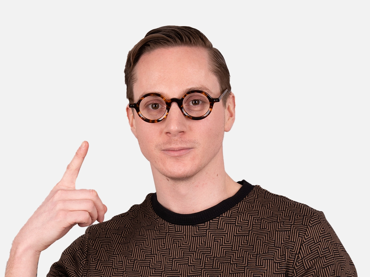 Small Round Tortoise Shell Frames-45