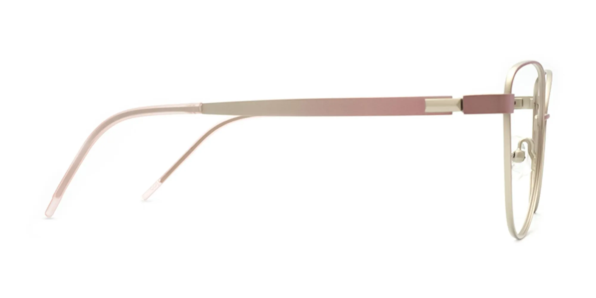 Wire Rim Cat Eye Glasses-2