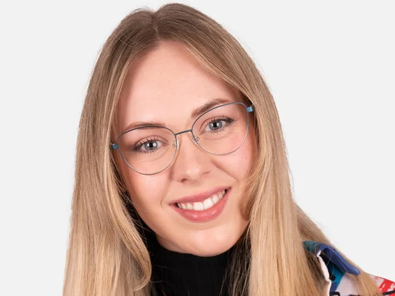 Metal Cateye Glasses-2