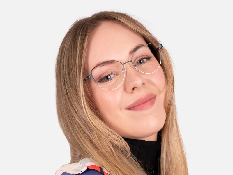 Metal Cateye Glasses-2