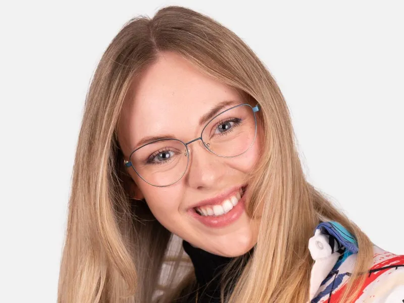 Metal Cateye Glasses-2