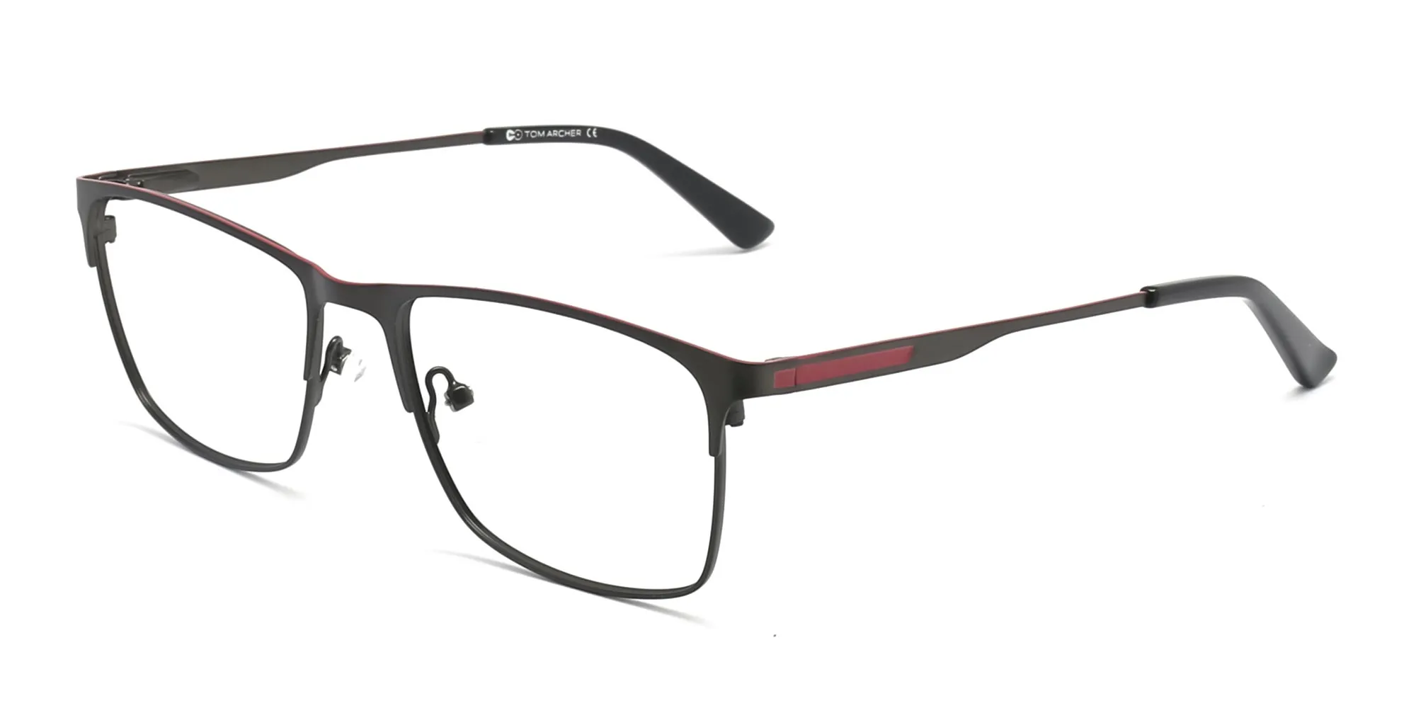 Gunmetal Square Glasses-2 Gunmetal Square Glasses-2