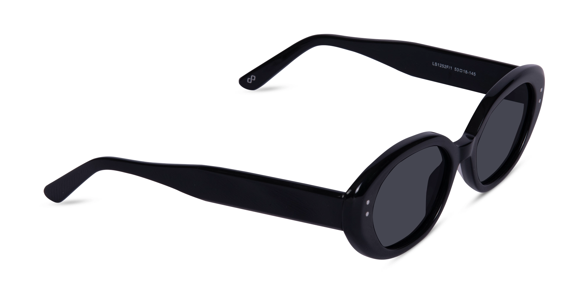 Black Oval Sunglasses-2