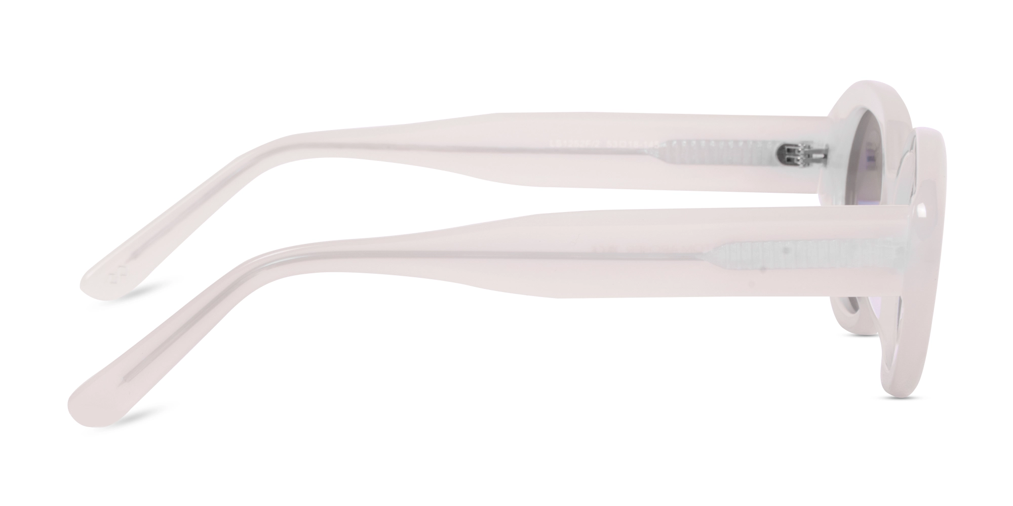 Peach Oval Sunglasses-4