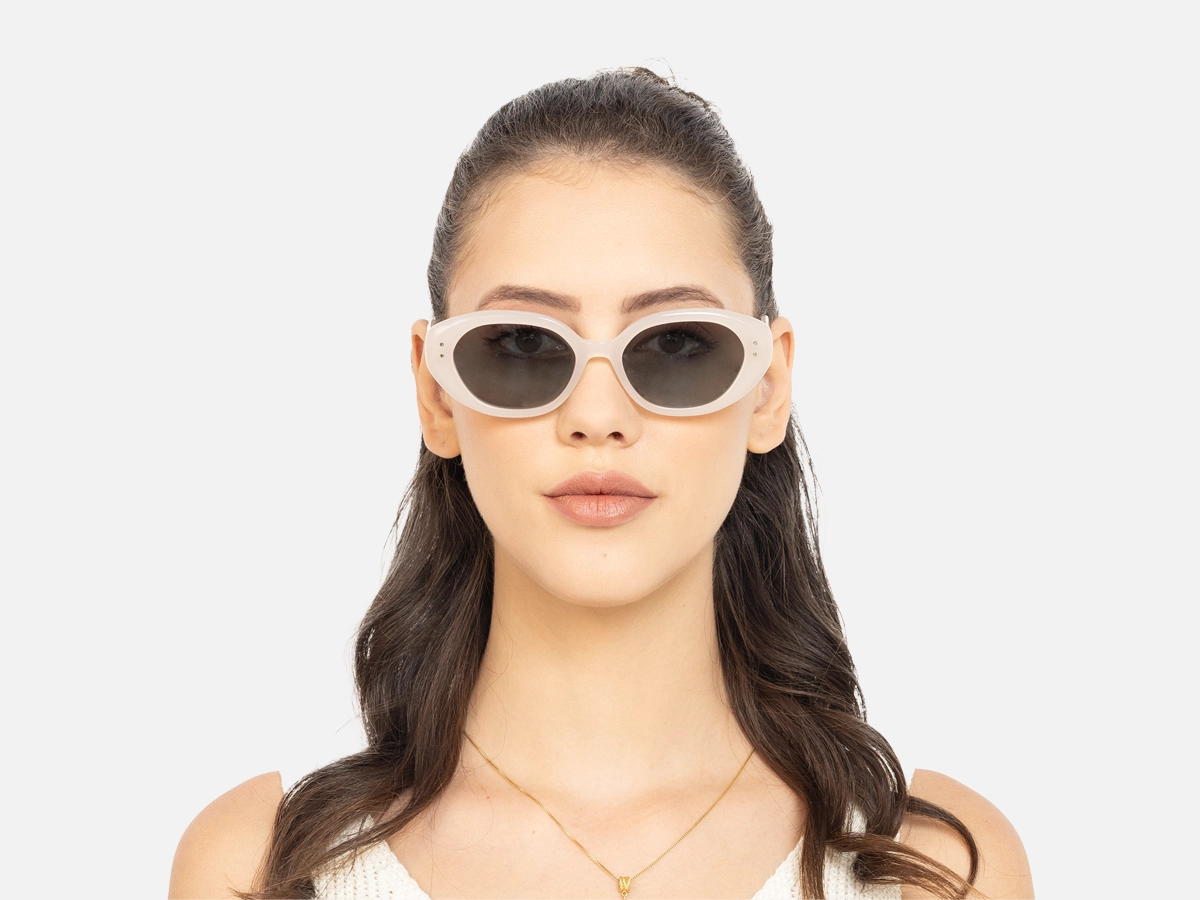 Peach Oval Sunglasses-51