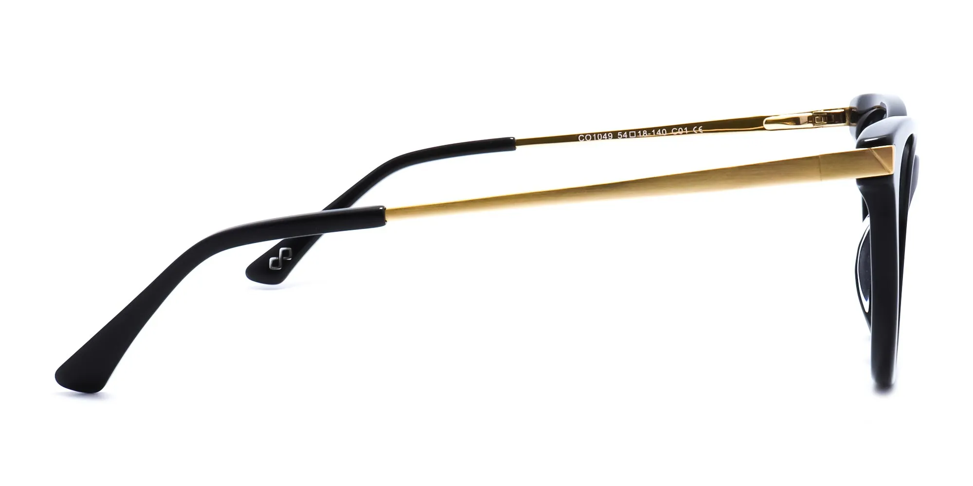 cat eye glasses black and gold specscart-2