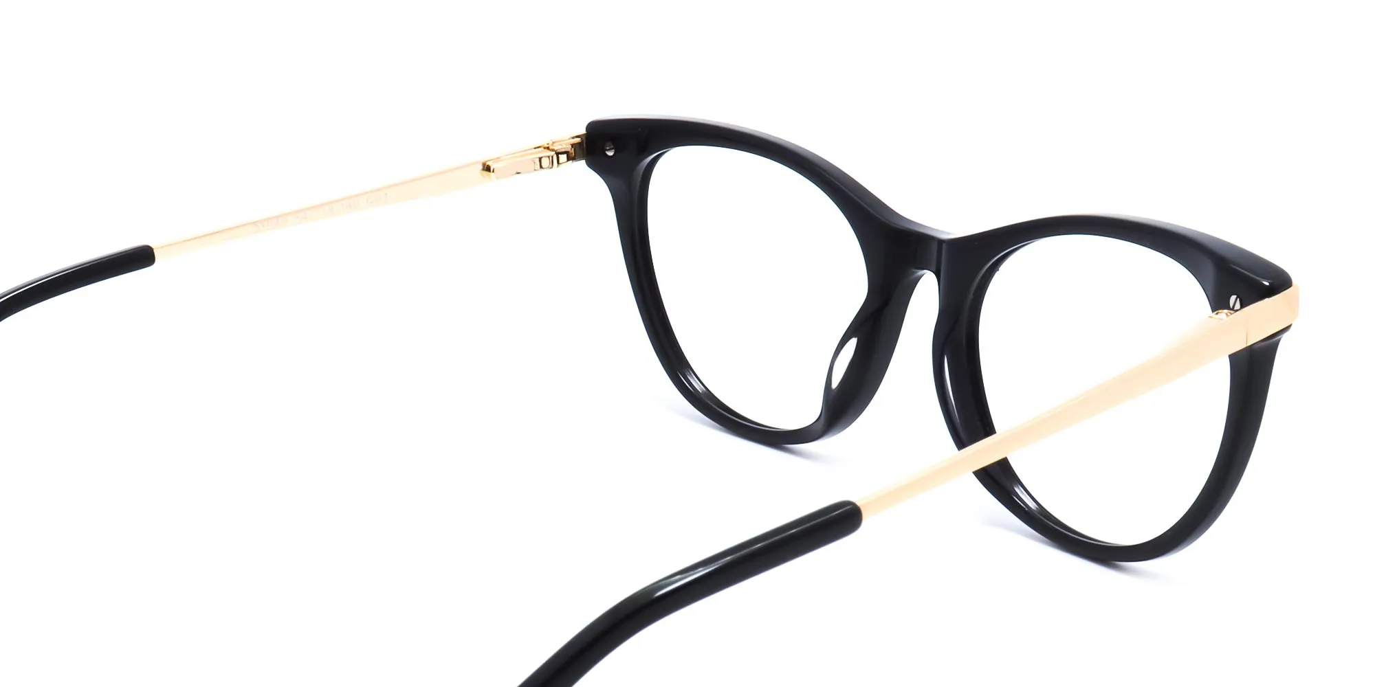 cat eye glasses black and gold specscart-2