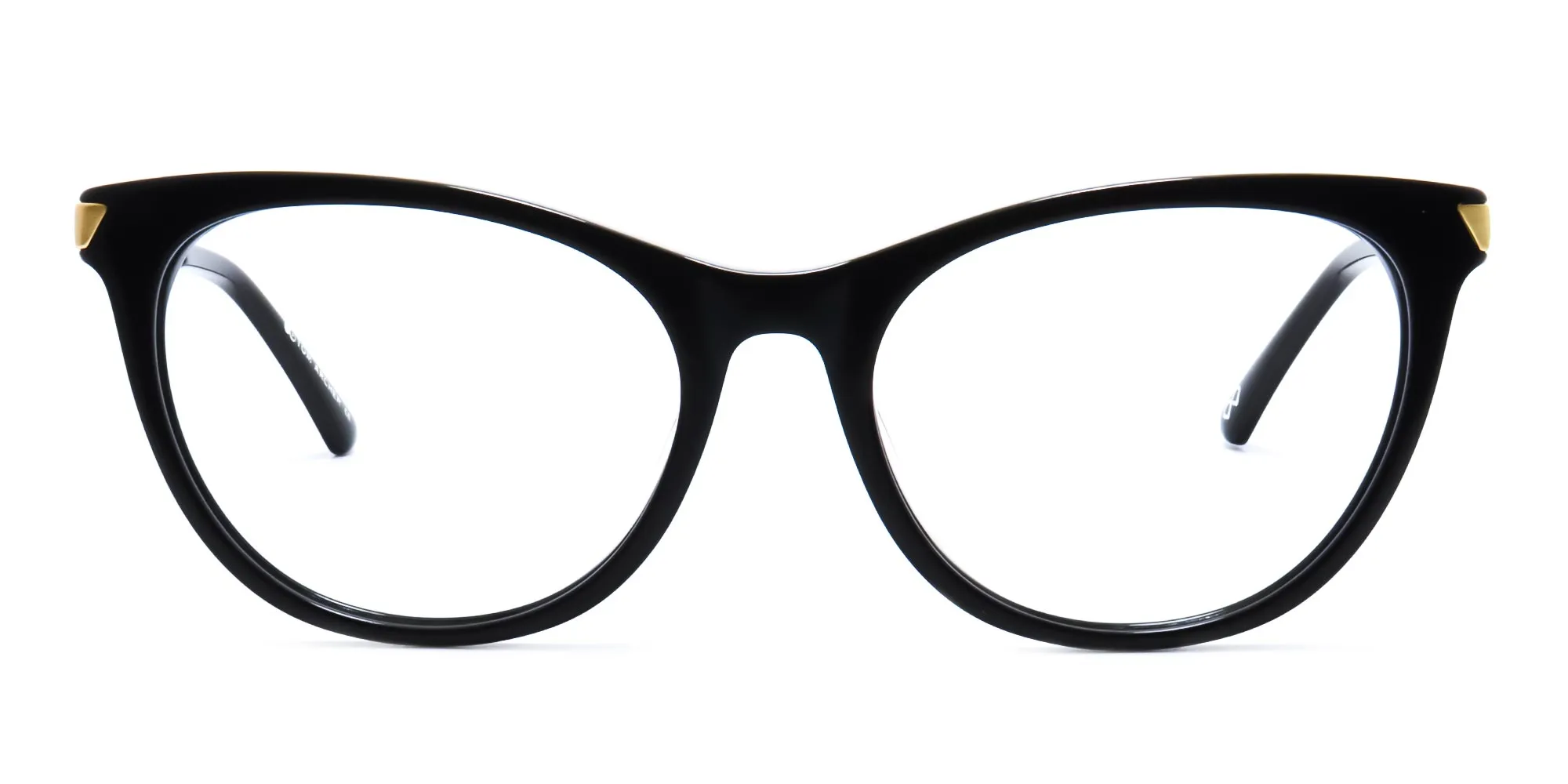 cat eye glasses black and gold specscart-2