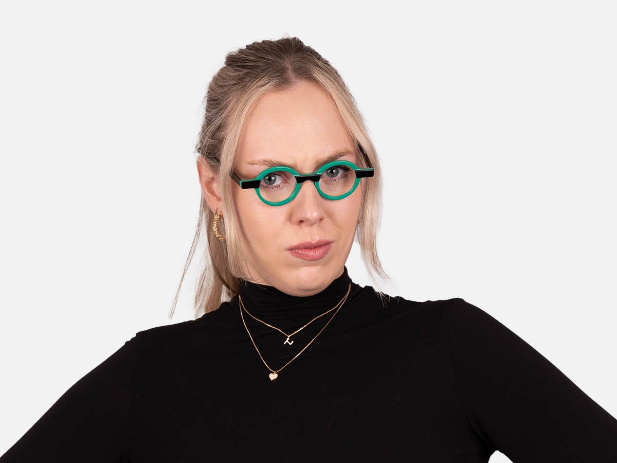 Small Frame Round Glasses-52