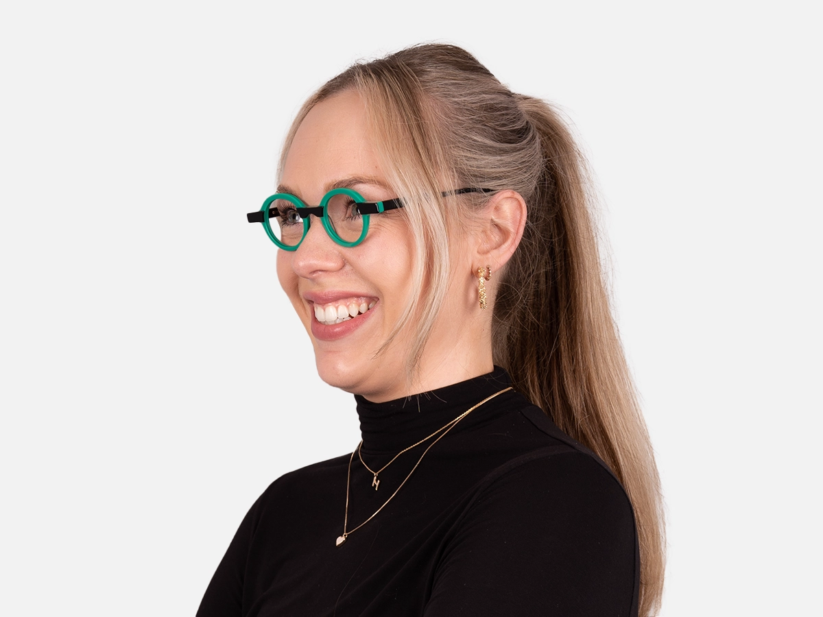 Small Frame Round Glasses-55