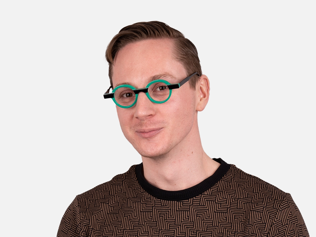 Small Frame Round Glasses-21