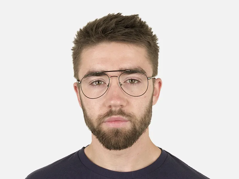 Pilot Gunmetal Black Fine Metal Glasses  - 2