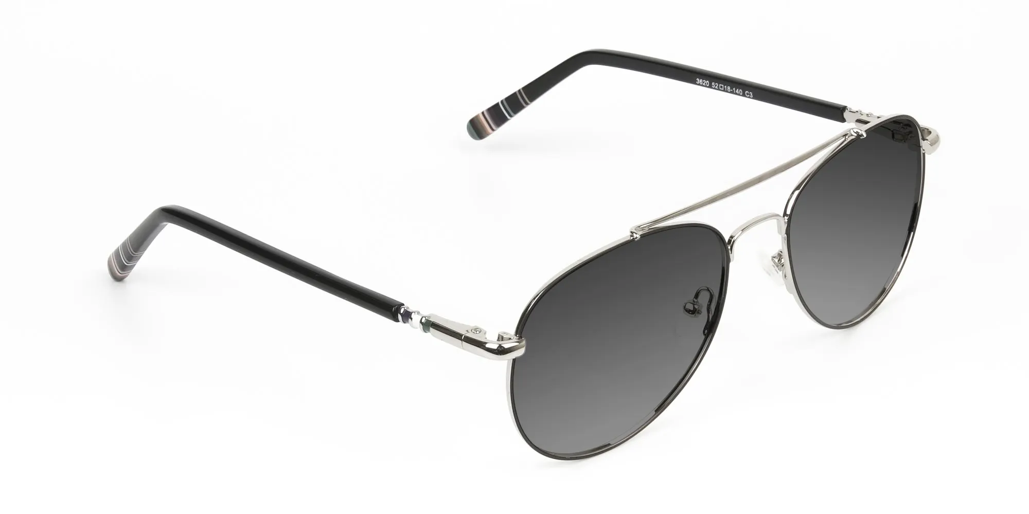 black-silver-fine-metal-grey-tinted-pilot-sunglasses-2
