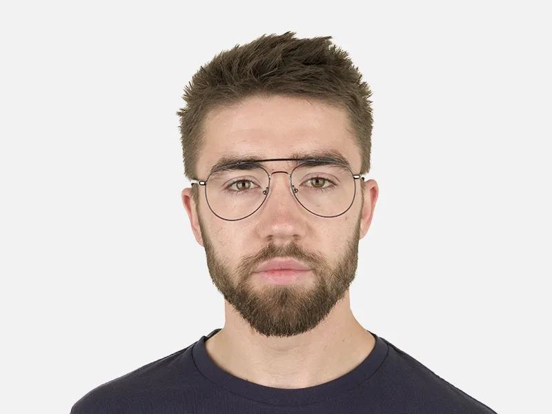 Pilot Gunmetal Dark Blue Fine Metal Glasses - 2