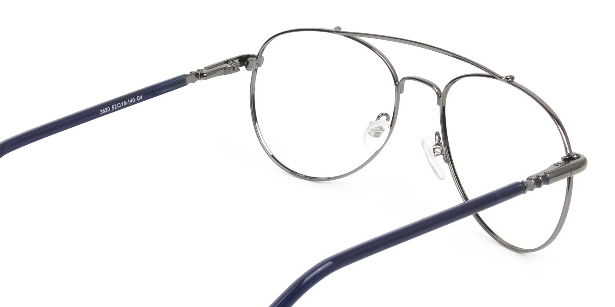 Pilot Gunmetal Dark Blue Fine Metal Glasses - 2