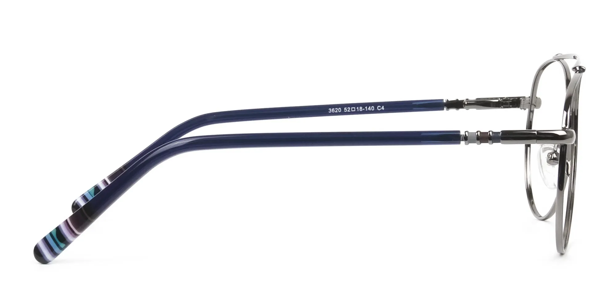 Pilot Gunmetal Dark Blue Fine Metal Glasses - 2