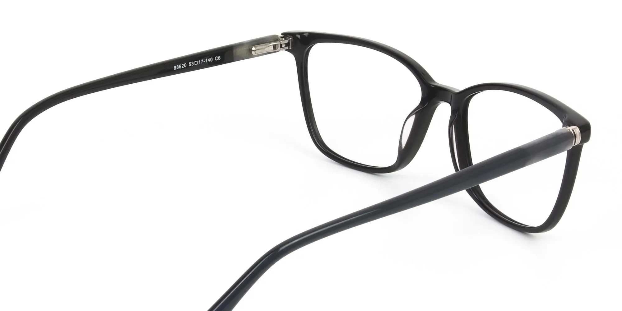 Acetate Classic Blue Spectacles in Rectangular - 2