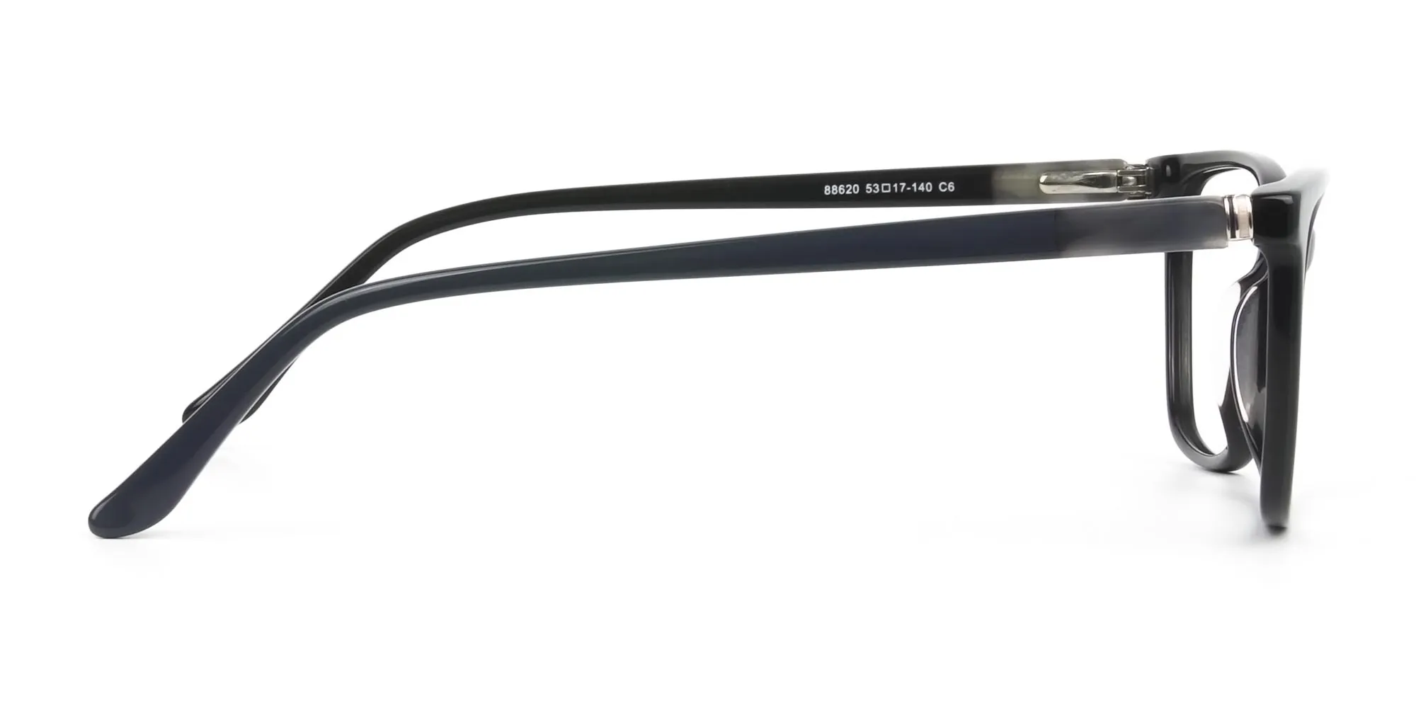 Acetate Classic Blue Spectacles in Rectangular - 2