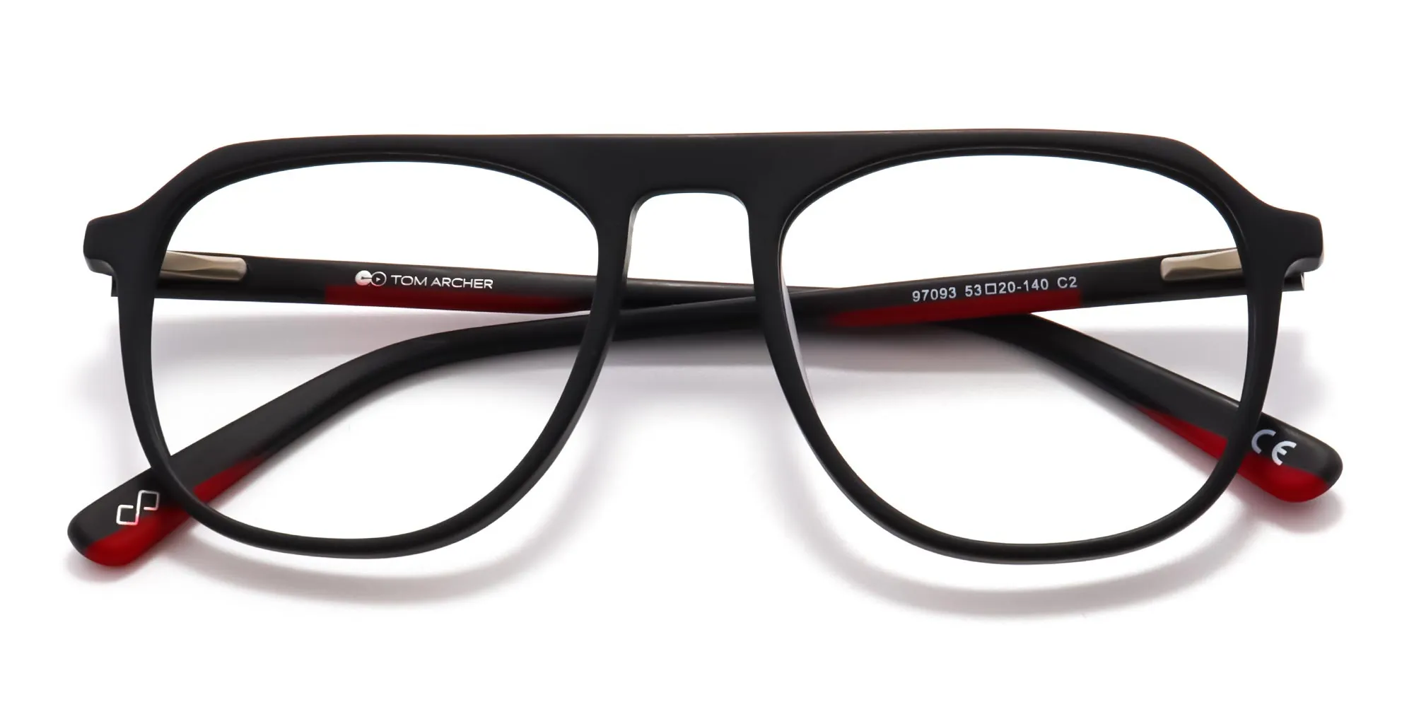 matte black pilot eyeglasses-2