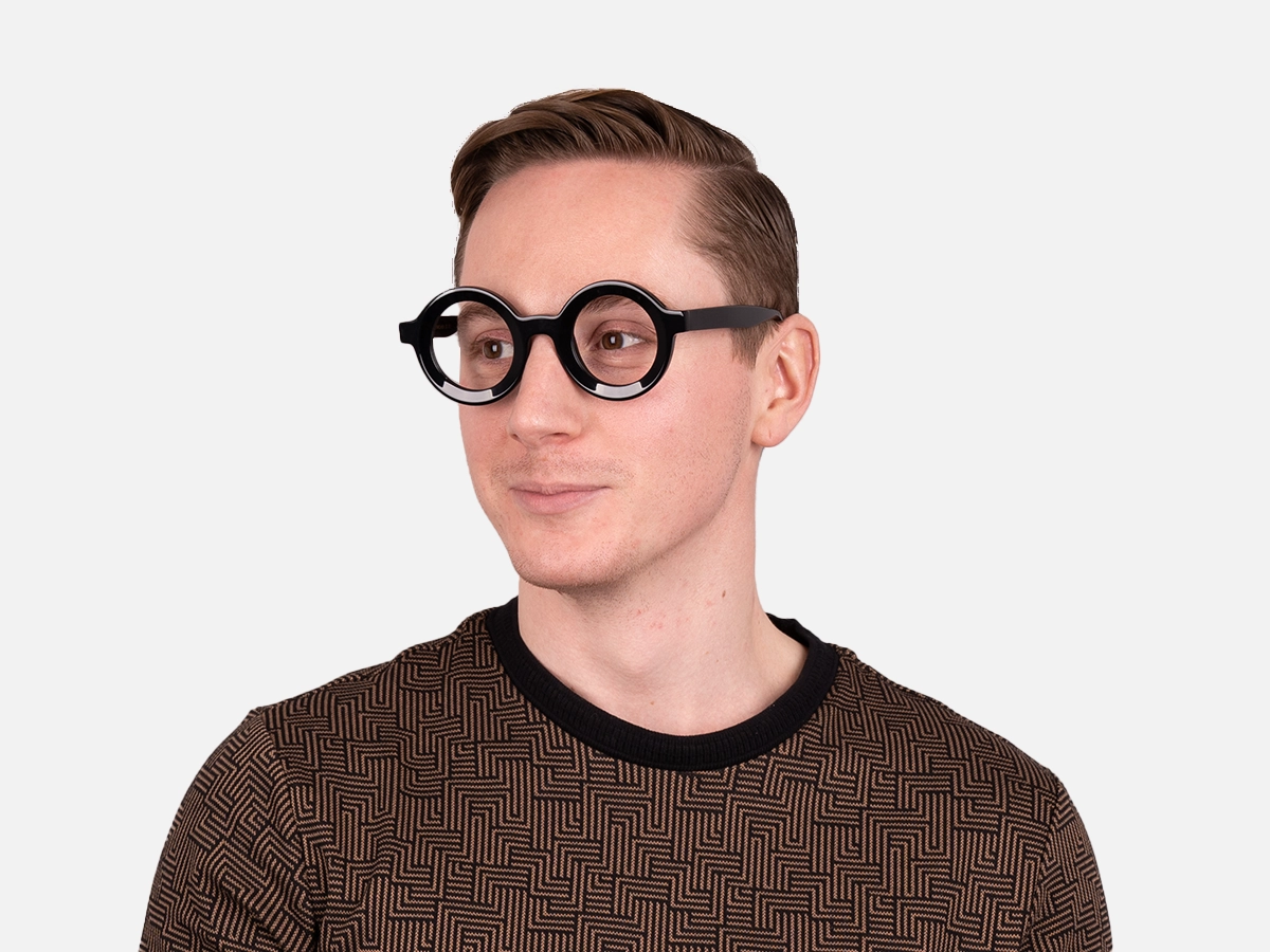 Black Round Glasses Frames-45