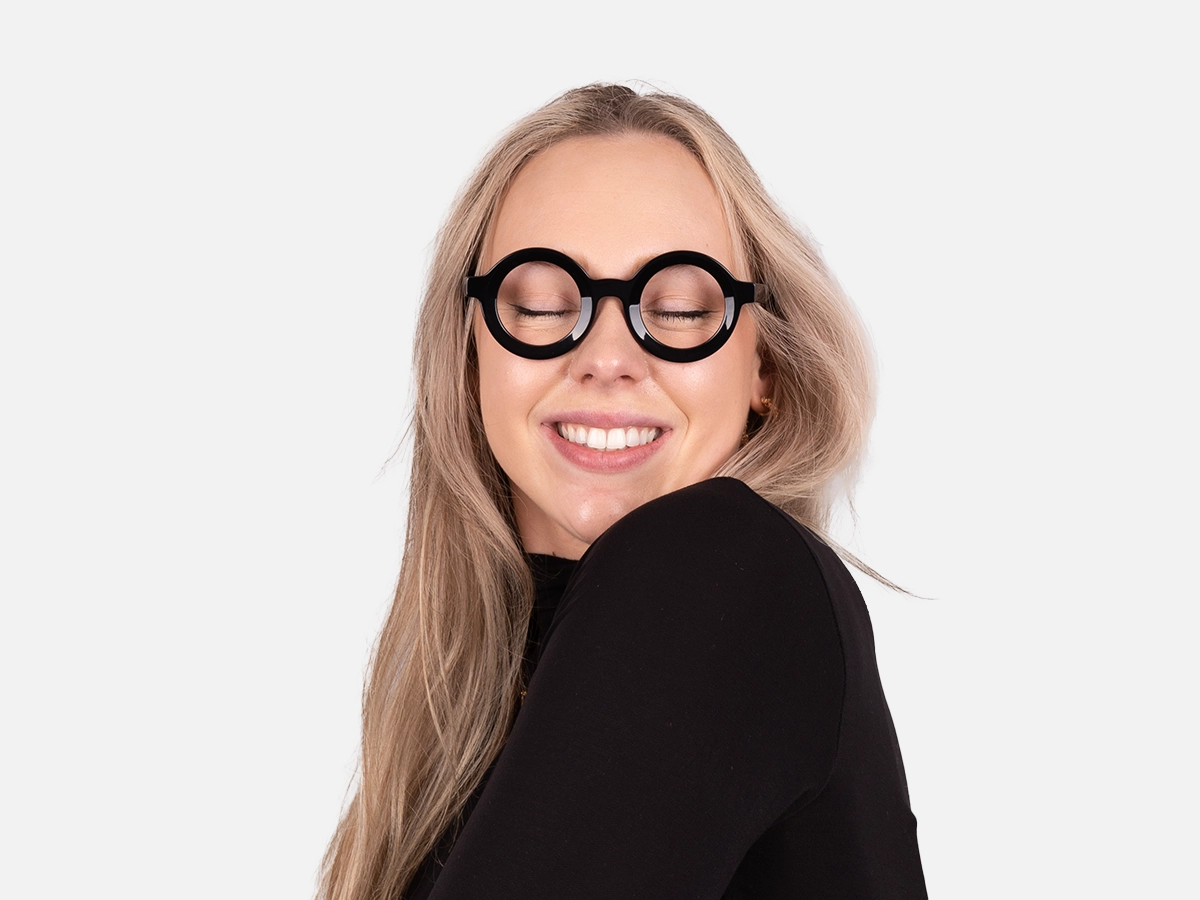 Black Round Glasses Frames-55