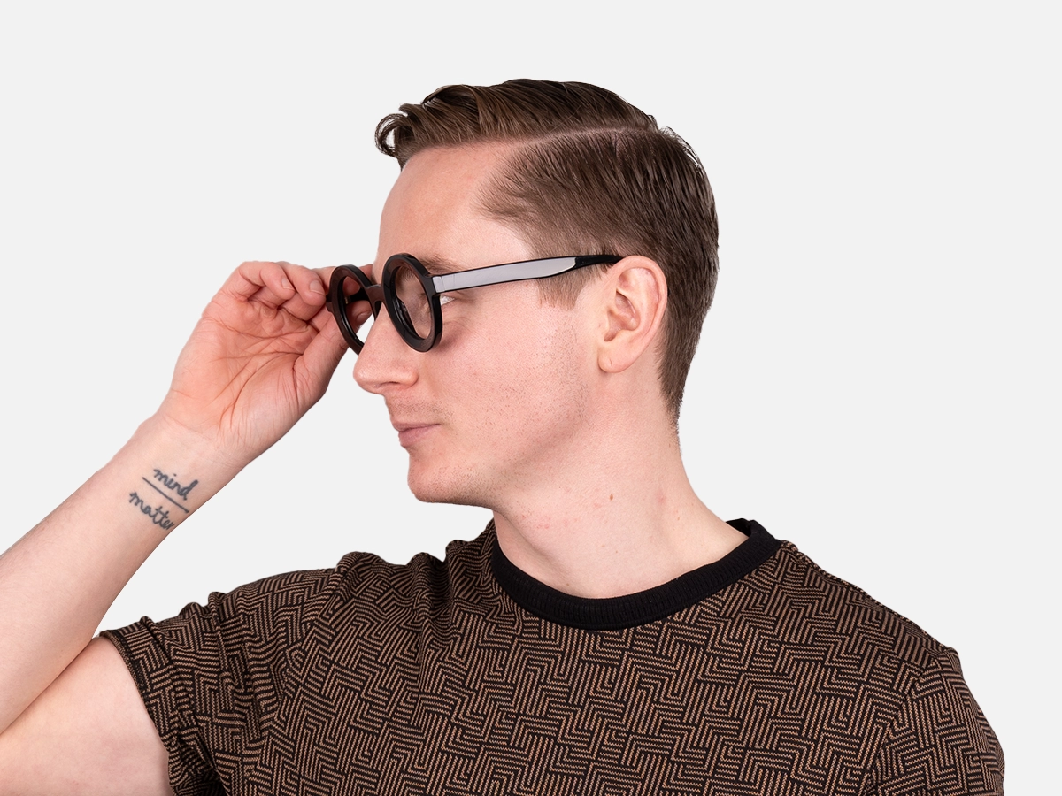 Black Round Glasses Frames-42