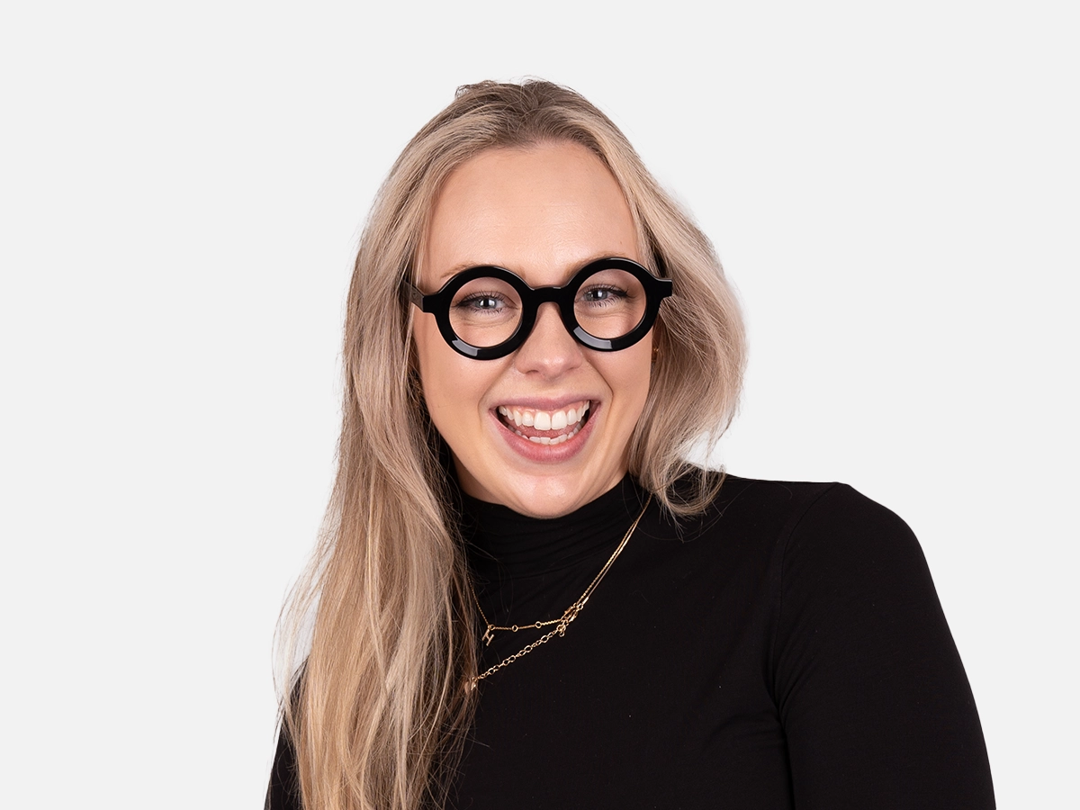 Black Round Glasses Frames-51