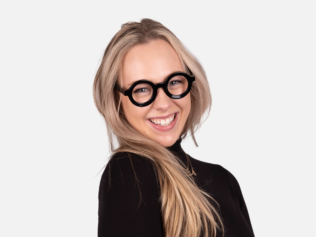 Black Round Glasses Frames-54