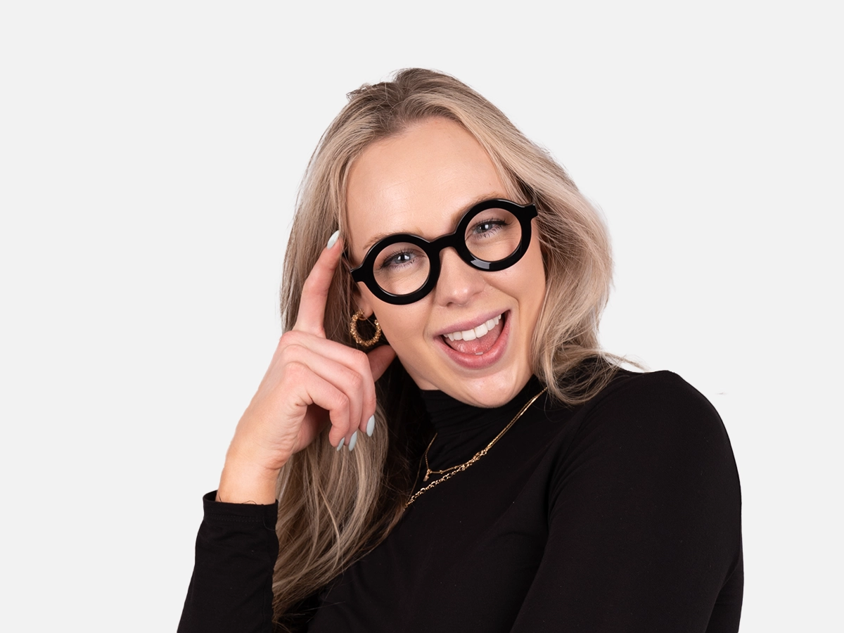 Black Round Glasses Frames-52