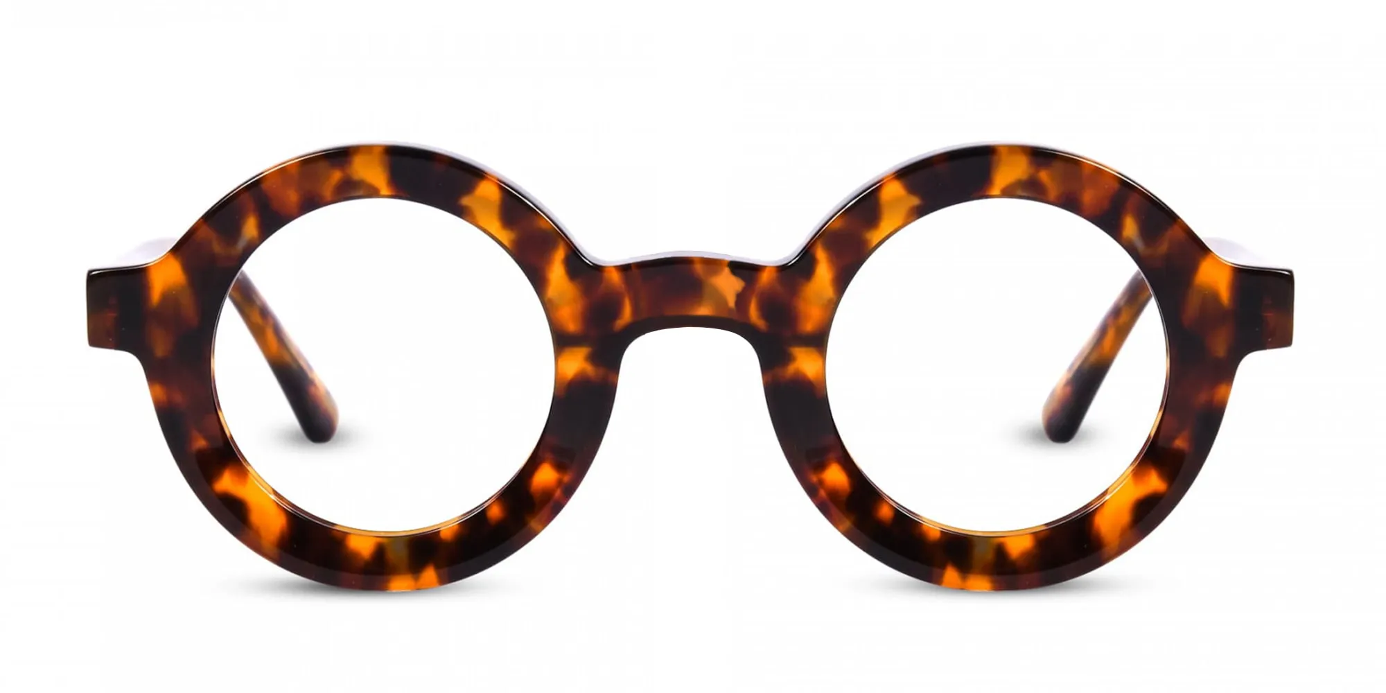 Round Tortoise Shell Glasses-2