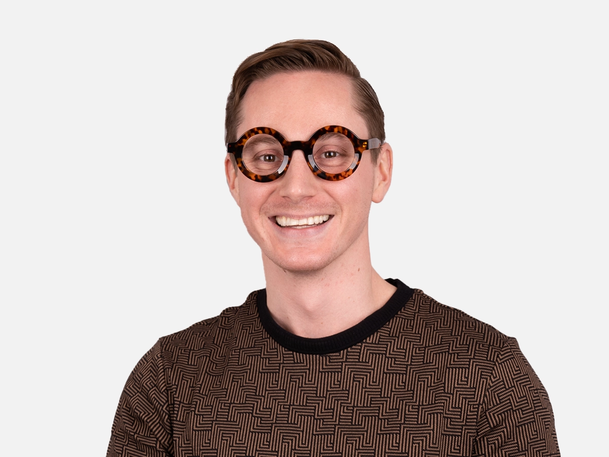 Round Tortoise Shell Glasses-41