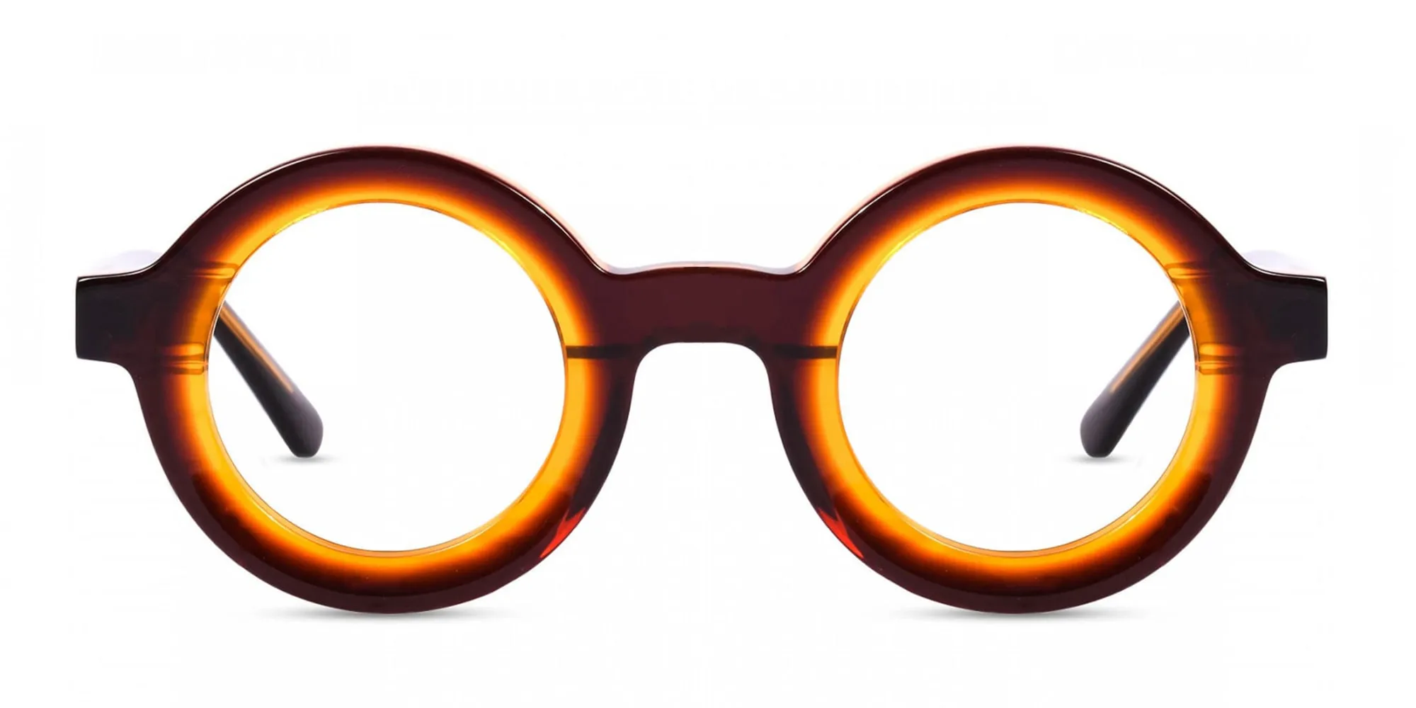 Brown Round Glasses-2