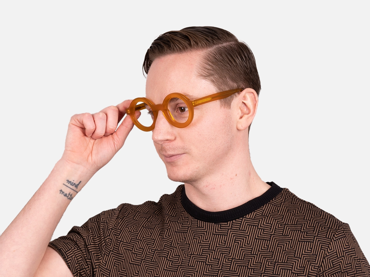 Round Gold Frame Glasses-42