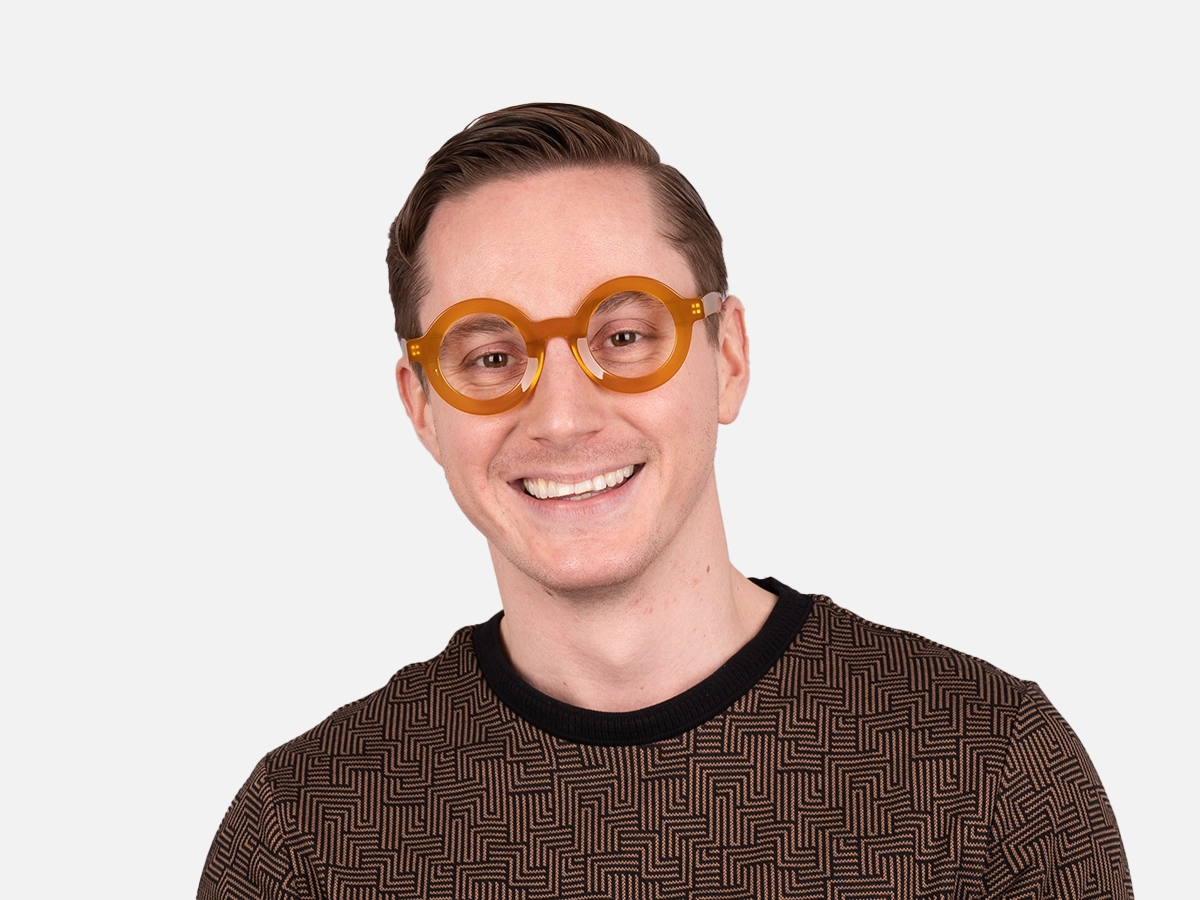 Round Gold Frame Glasses-41